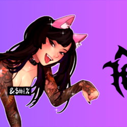 Hellcat 💜 petite tattoo model 🌸 photo