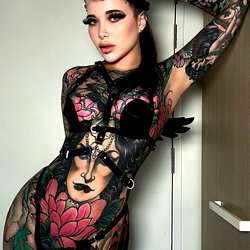 Tattooed Girl Next Door photo