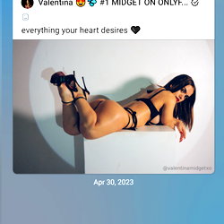 Valentina 😍💦 #1 MIDGET ON ONLYFANS photo