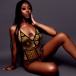 𝗘𝗕𝗢𝗡𝗬 𝗕𝗔𝗥𝗕𝗜𝗘 🍫💦 photo